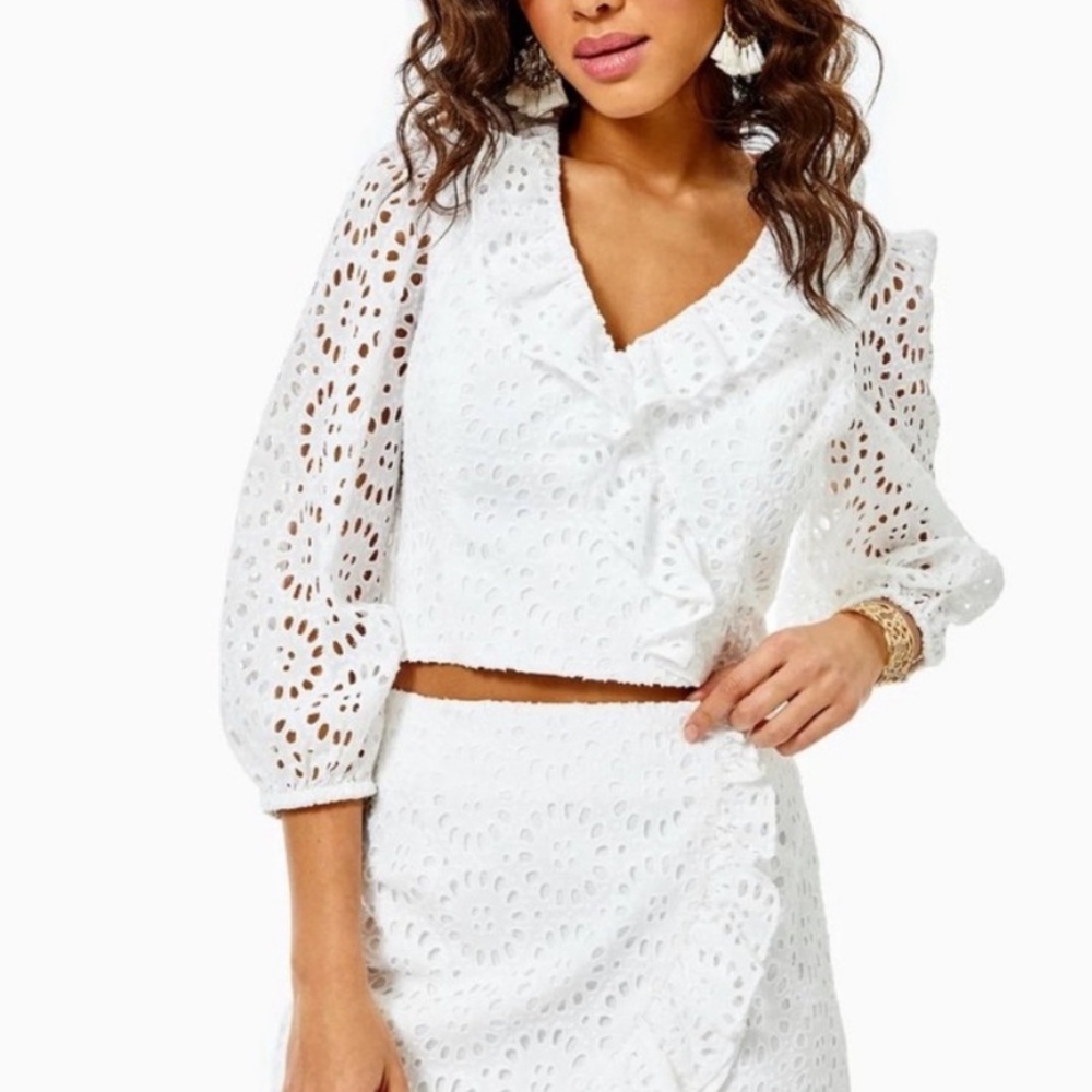 Lilly Pulitzer Roca Eyelet Top 4